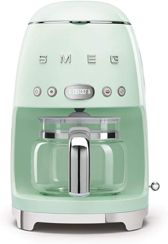 Smeg 50's Retro Style Aesthetic Drip Filter Coffee Machine, 10 cups, Pastel Green | Amazon (US)