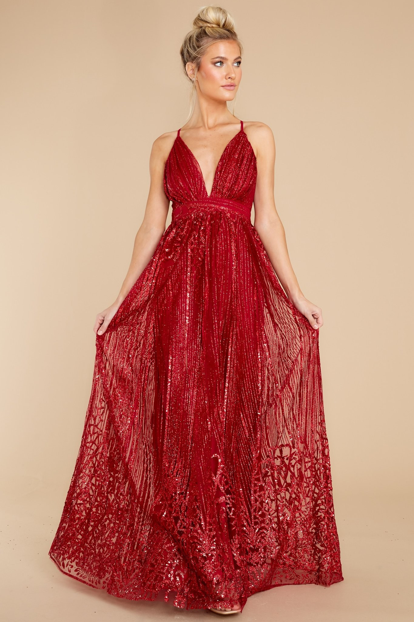 Real Elegance Red Maxi Dress | Red Dress 