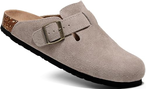 guoluofei Clogs for Women,Womens Clogs and Mules Outdoor House Slipers with Arch Support Brown | Amazon (US)