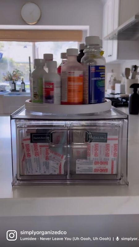 Because the last thing you want to do when you’re sick or your kid needs a bandaid, is to have to go searching for one. 

Here’s a look inside my own personal medicine cabinet. All of these items were purchased from the Container Store and their collaboration with Idesign and the home edit and I absolutely love the way it turned out. 

#LTKkids #LTKfamily #LTKhome