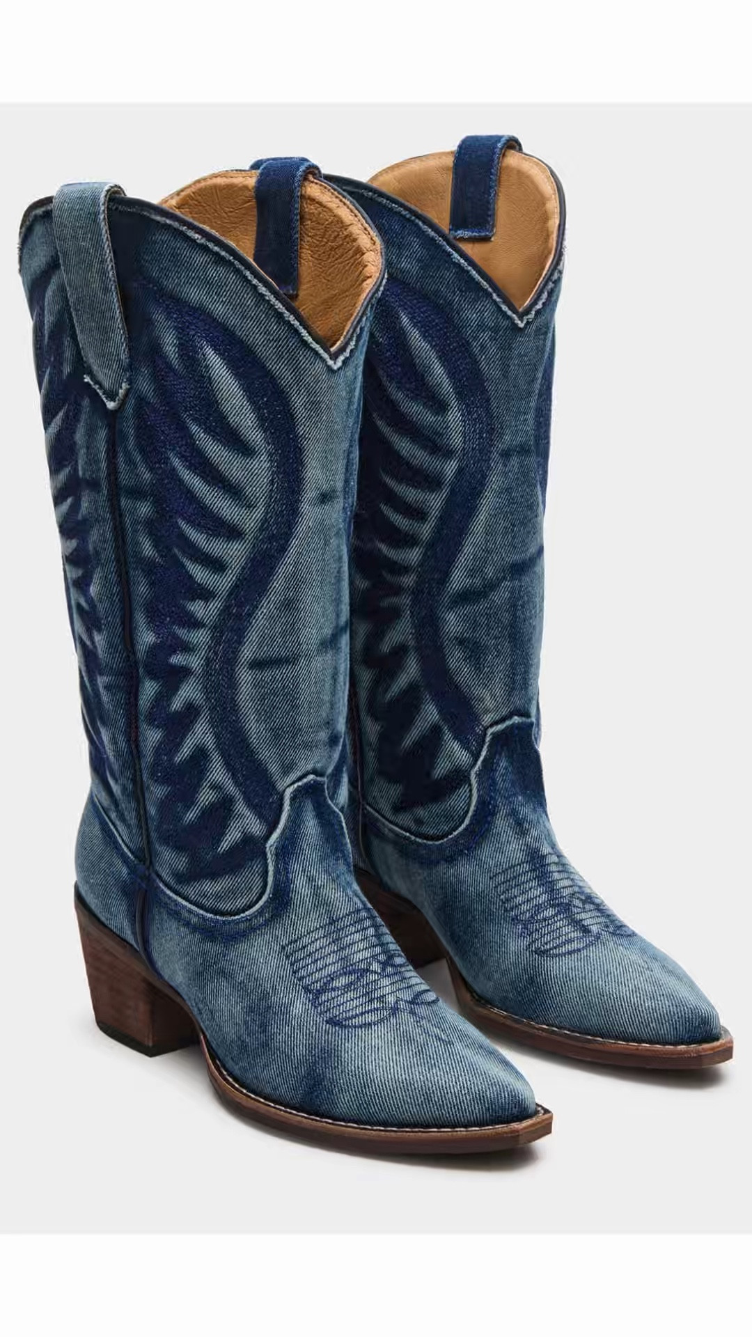 Western Cowgirl Boots in denim fabric
🔗https://bit.ly/RBHOUSEWIFE 


#LTKootd #LTKSeasonal #LTKSaleAlert