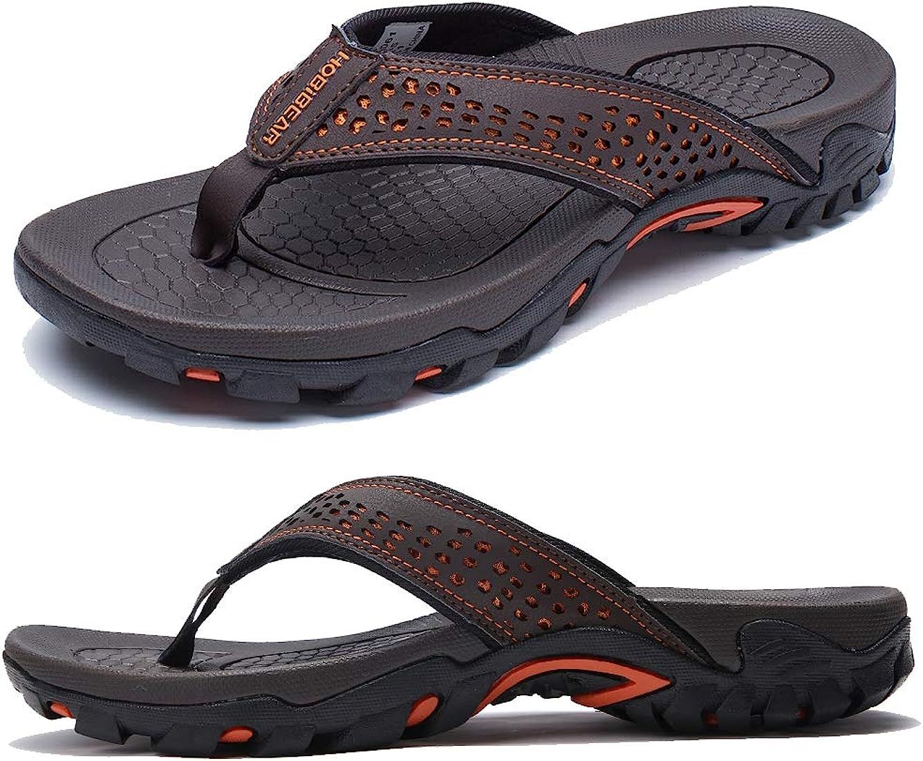 KIIU Mens Thong Sandals Indoor and Outdoor Beach Flip Flop | Amazon (US)