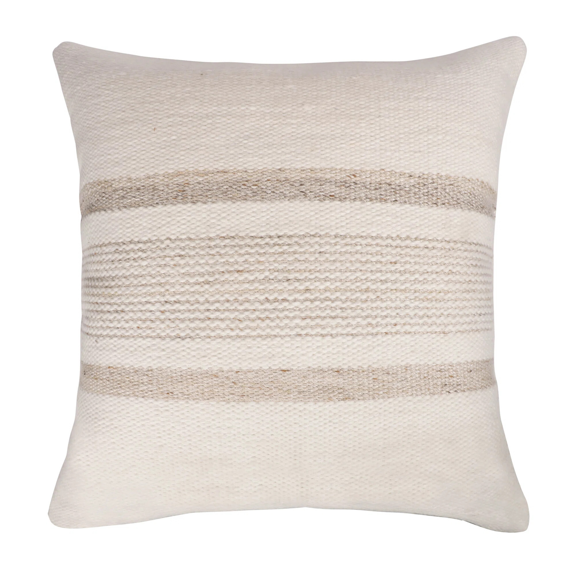 Marina Coastal Striped Hand-Woven Reversible Indoor/Outdoor Throw Pillow - Cover Only | Wayfair North America