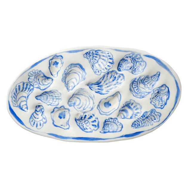 Extra Large Blue Oyster Platter | Cailini Coastal