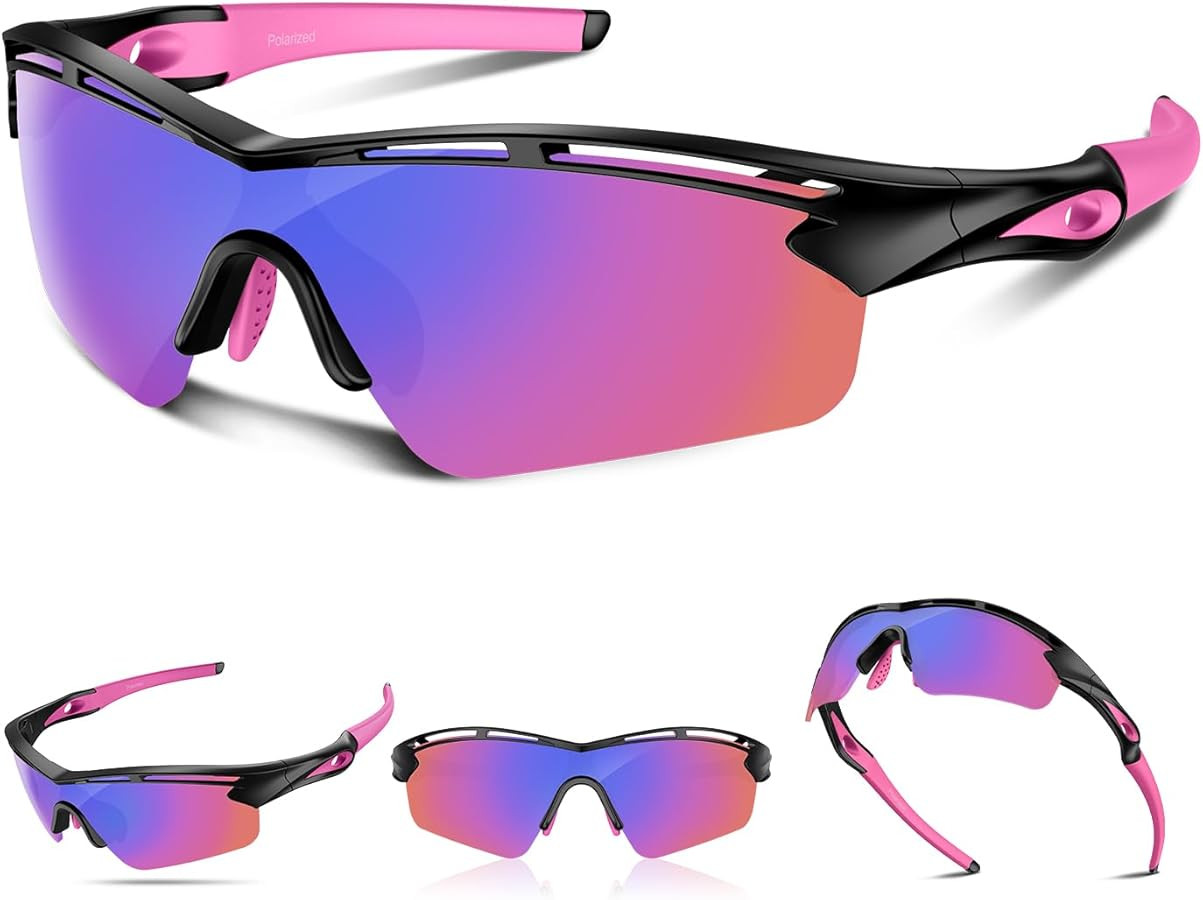 Polarized Sports Sunglasses for Men Women Youth Baseball Cycling Running Driving Fishing Tennis Golf Motor TAC UV400 TR90 | Amazon (US)