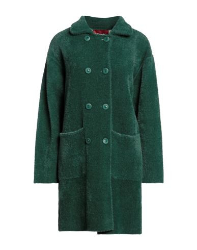 Marta Marzotto Woman Coat Dark green Size S Nylon, Polyester | YOOX (US)
