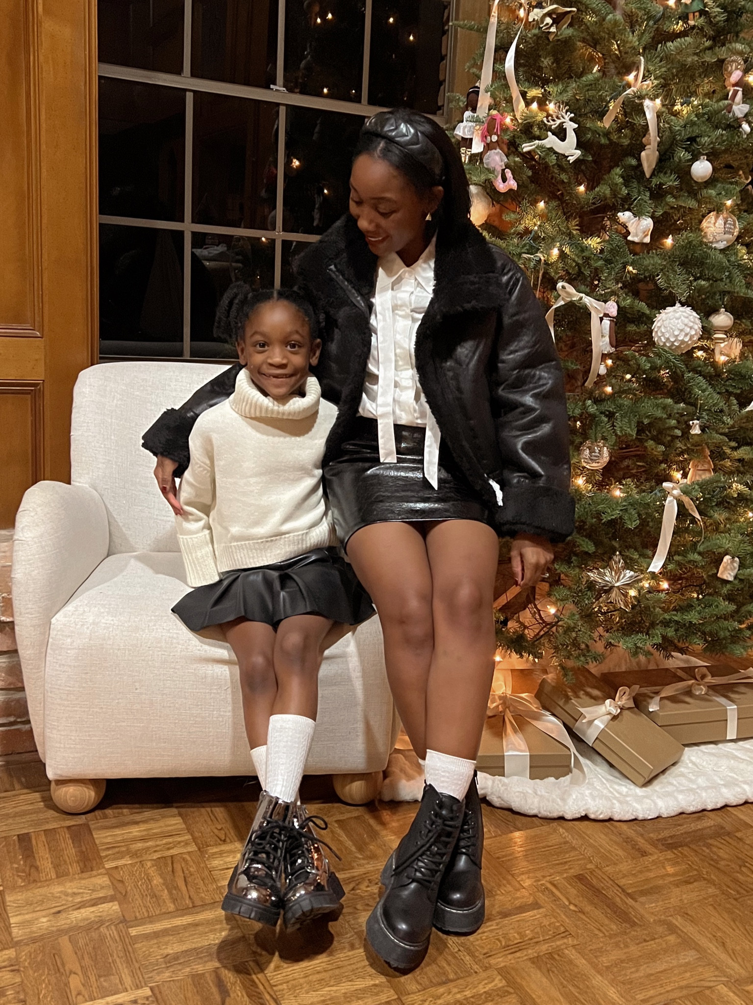 #walmartpartner The cutest mini faux leather skirts, sweaters, faux leather jacket, and combat boots all from @walmartfashion  #walmartfashion

#LTKkids #LTKfamily #LTKstyletip