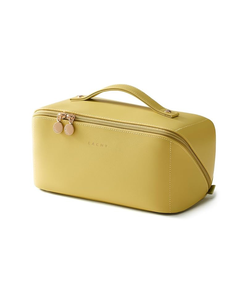 EACHY Travel Makeup Bag,Large Capacity Cosmetic Bags for Women,Waterproof Portable Pouch Open Fla... | Amazon (US)