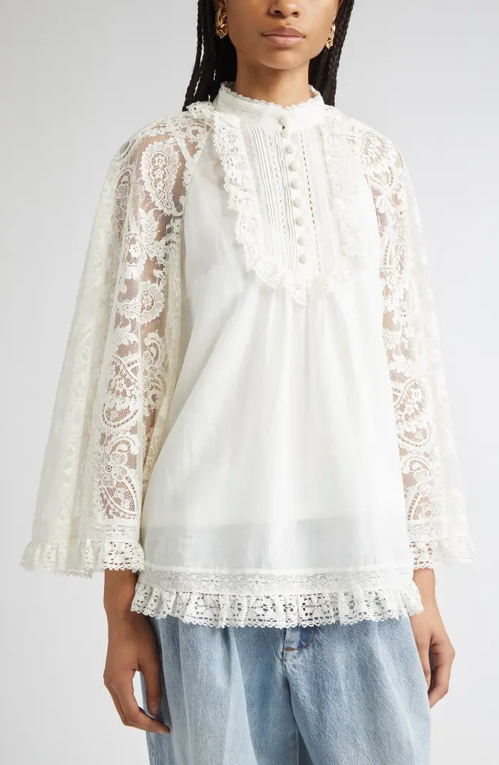 Ascension Lace Trim Tunic Top | Nordstrom