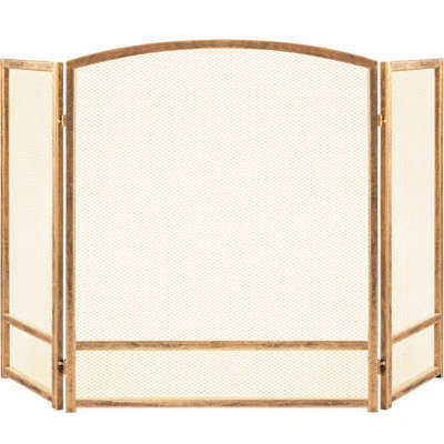 Brendetta 3 Panel Steel Fireplace Screen | Wayfair North America