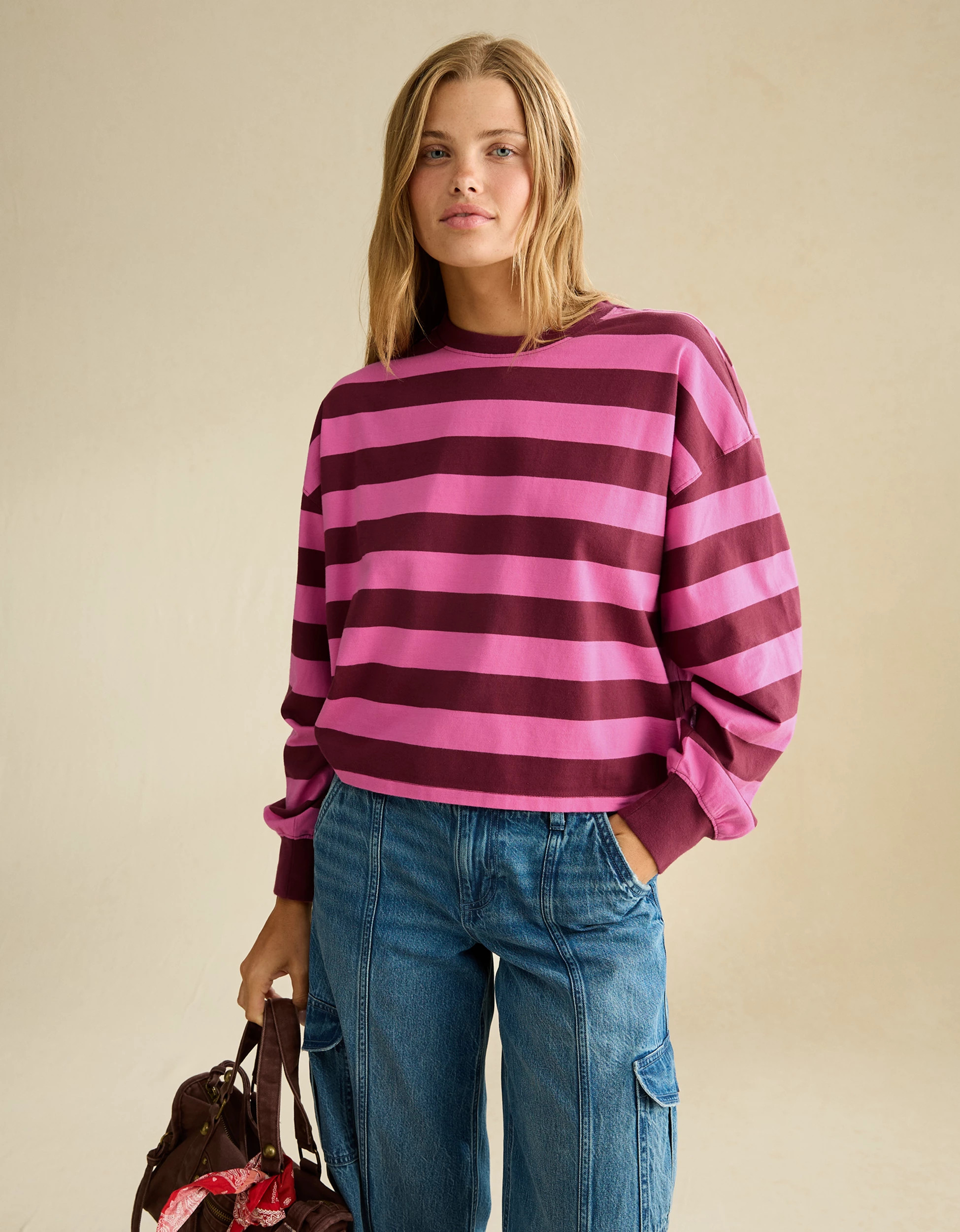 AE Balloon Sleeve Crew Neck Tee | American Eagle Outfitters (US & CA)