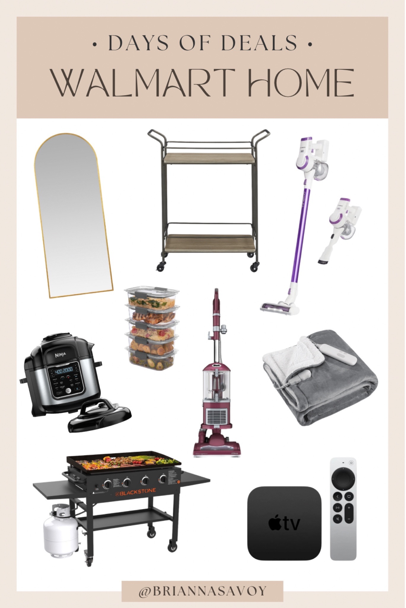Walmart Days of Deals Picks: Home Edition 🙌🏼

I have so many of these items already and they are SOOOOOO very necessary in my life! 

This time of year is my favorite for cooking outside on the Blackstone Grill! 

#LTKsalealert #LTKunder100 #LTKhome