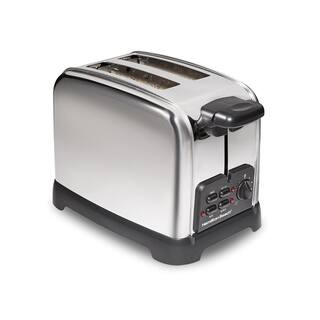 Hamilton Beach 850-Watt 2-Slice Stainless Steel Toaster 22782 - The Home Depot | The Home Depot