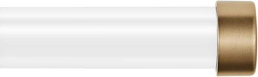 MODE Acrylic Collection 1 1/8" Diameter Curtain Rod Set with End Cap Finials and Luxe Clear Acryl... | Amazon (US)