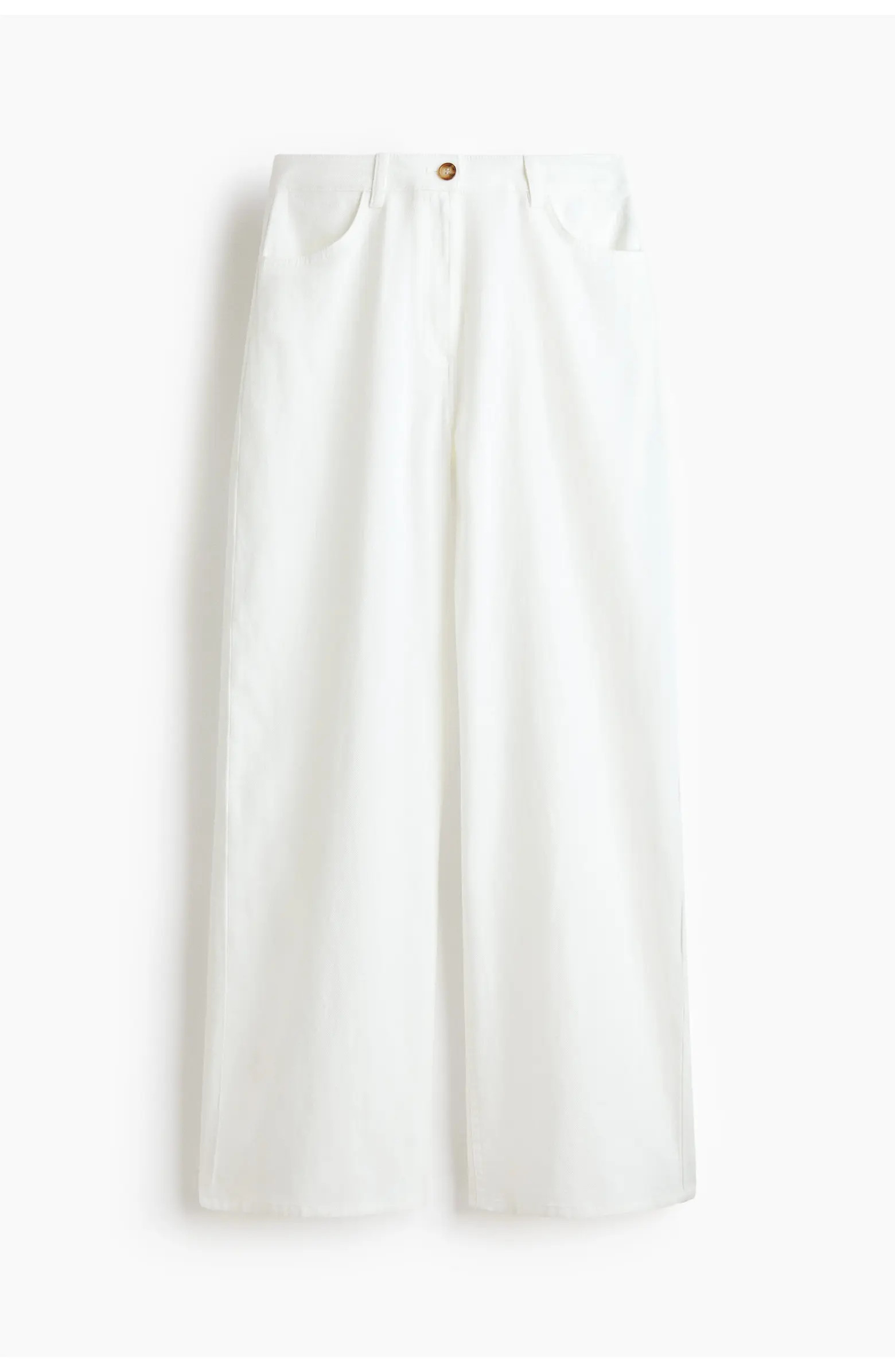 H&M Linen-blend Trousers | Nordstrom | Nordstrom