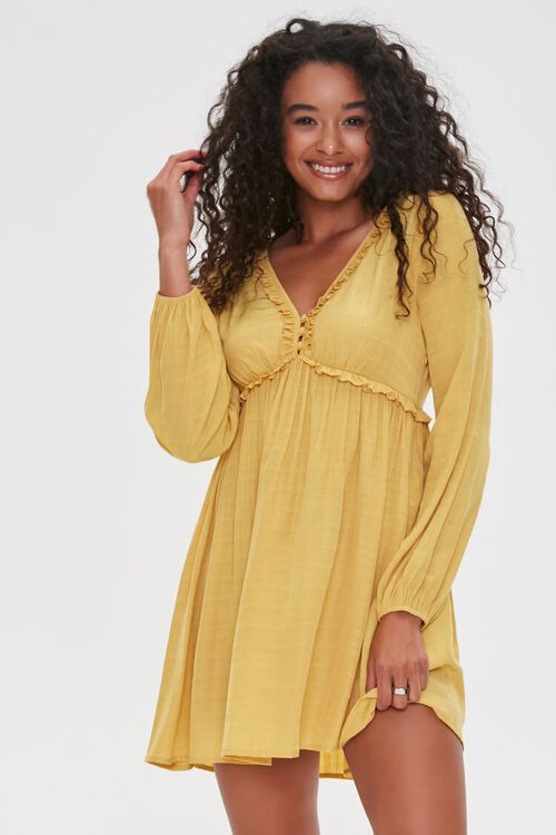 Buttoned Fit & Flare Dress | Forever 21 (US)