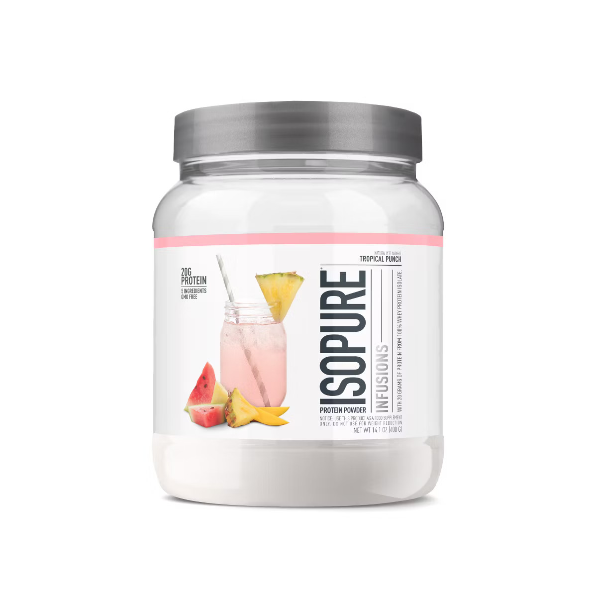 Isopure Infusions Protein Powder - Tropical Punch - 14oz | Target