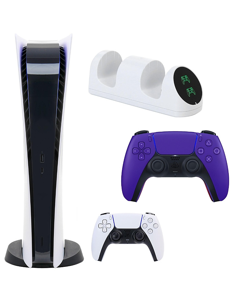 Sony PS5 Digital Console with Extra Purple Dualsense Controller and Dual Charging Dock | Bloomingdale's (US)