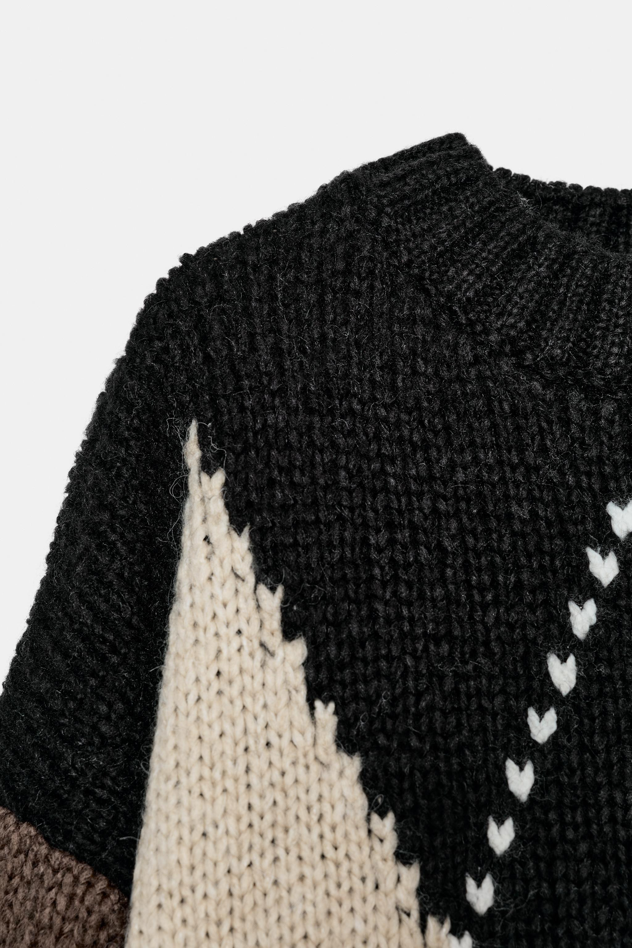 ARGYLE KNIT SWEATER | Zara US
