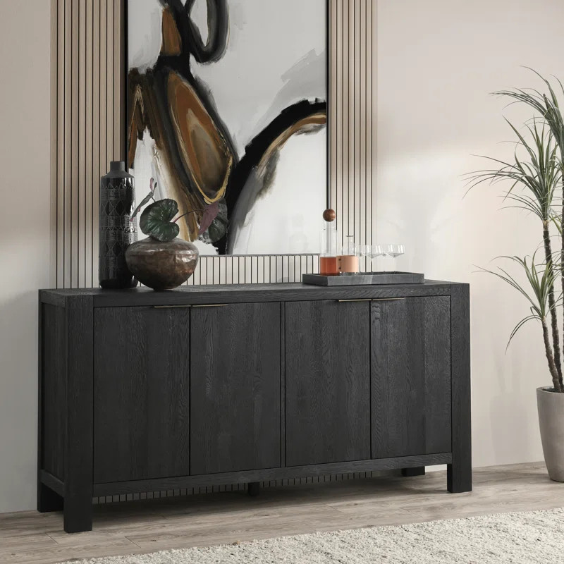 Block 72" Wide Oak Solid Wood Sideboard | Wayfair North America