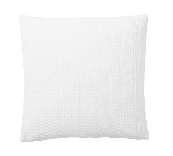 Honeycomb Pillow Cover - White | Pottery Barn (US)