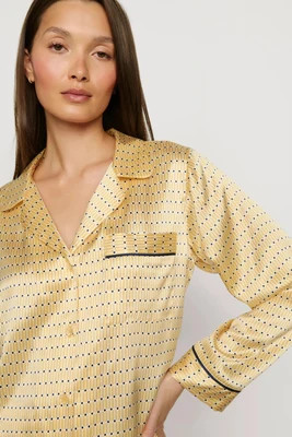 Eberjey Inez Washable Silk Printed Long PJ Set - Inez Washable Silk Printed Long PJ Set | Shop.app