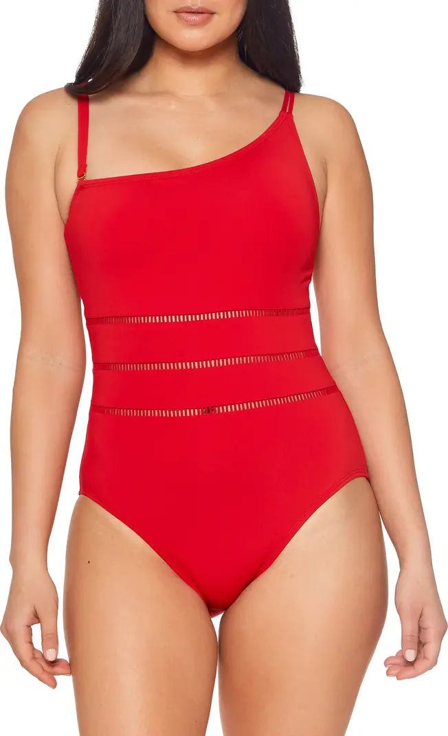 BLEU by Rod Beattie Behind the Seams One-Shoulder One-Piece Swimsuit | Nordstrom | Nordstrom