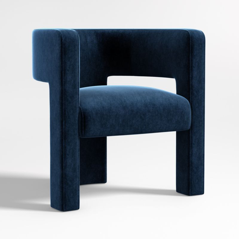Sculpt Velvet Accent Chair + Reviews | Crate & Barrel | Crate & Barrel