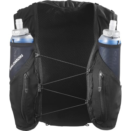 Salomon Unisex Advance Skin 12 | 12 Liter Hydration Trail Running Vest, Black, Medium | Amazon (US)