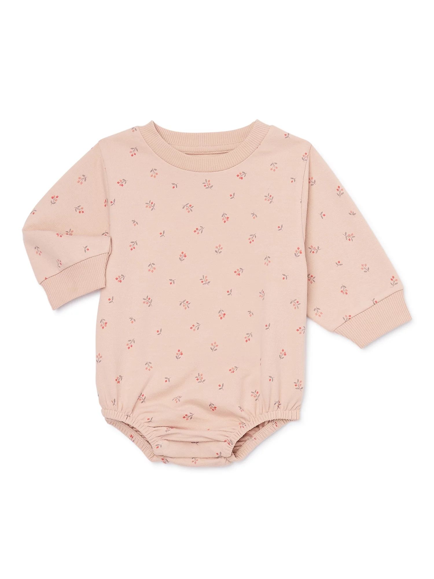 easy-peasy Baby Long Sleeve Sweatshirt Bodysuit, Sizes 0-24 Months | Walmart (US)