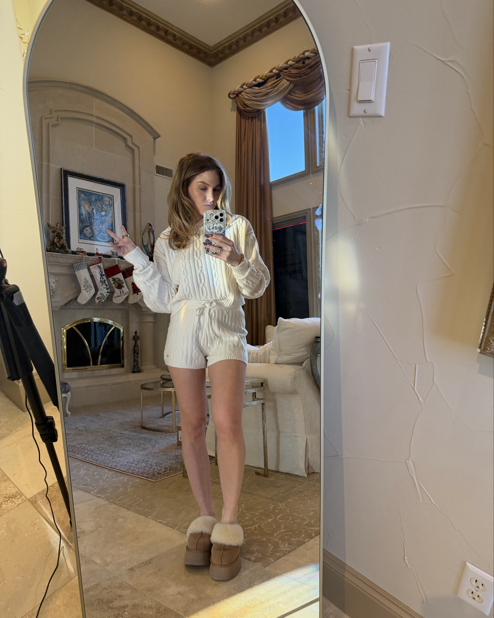 I feel this is the perfect lounge set for thanksgiving or Christmas to just be cozy around the house and to enjoy time with family and friends. 

Cable knit sweater - small
Cable knit shorts - extra small 

#LTKootd #LTKHoliday