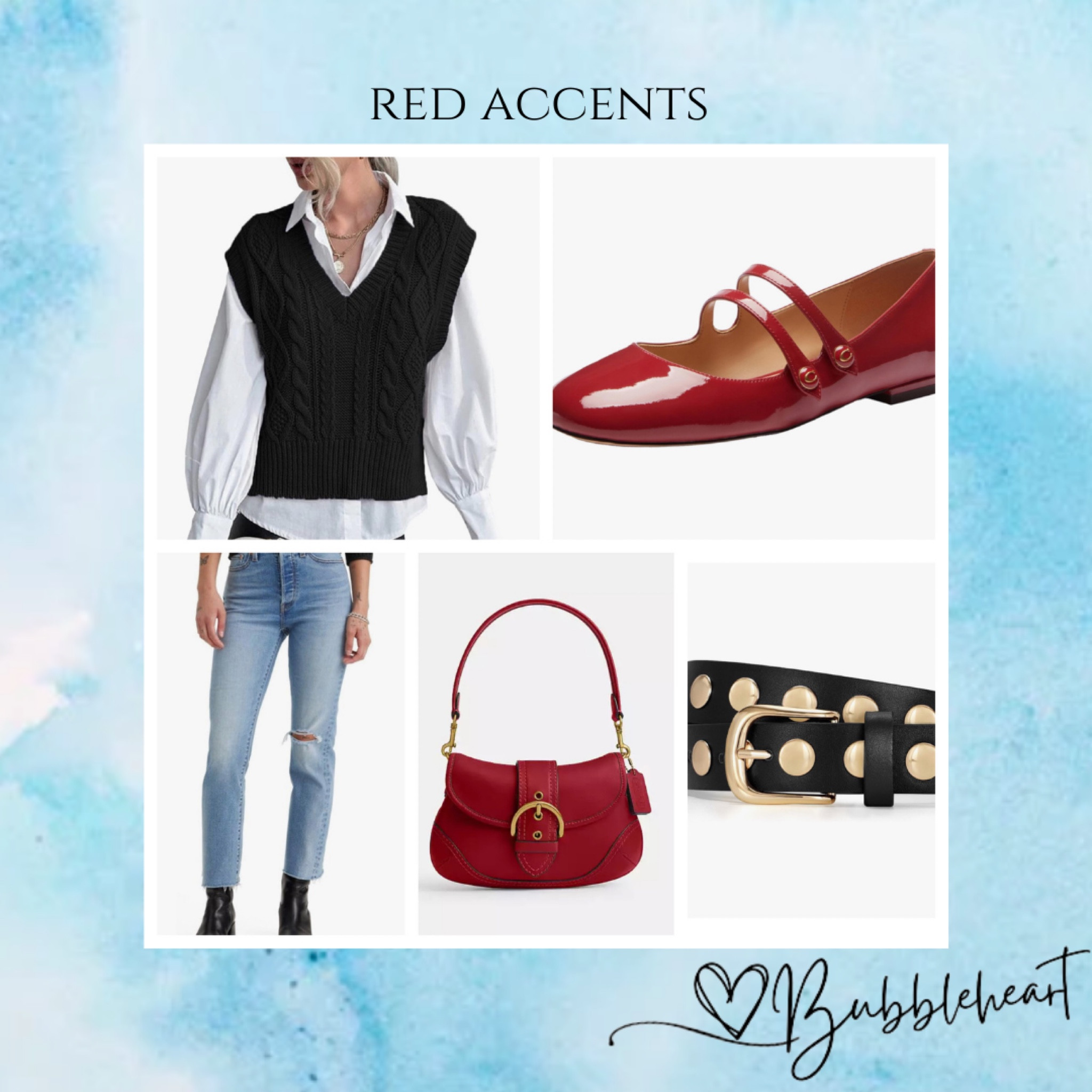 I love a pop of red! It completely hanged any outfit #redshoes #redpurse #sweatervest 

#LTKOver40 #LTKStyleTip