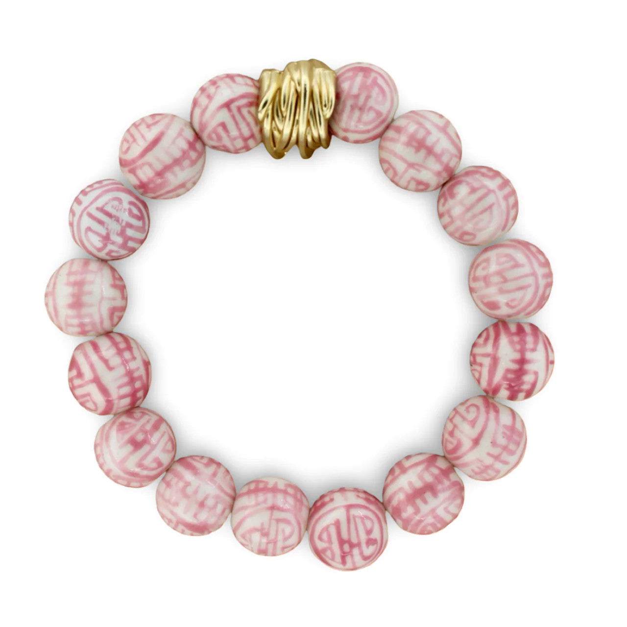 Chinoiserie Bracelet • Rose | Traci's Beads