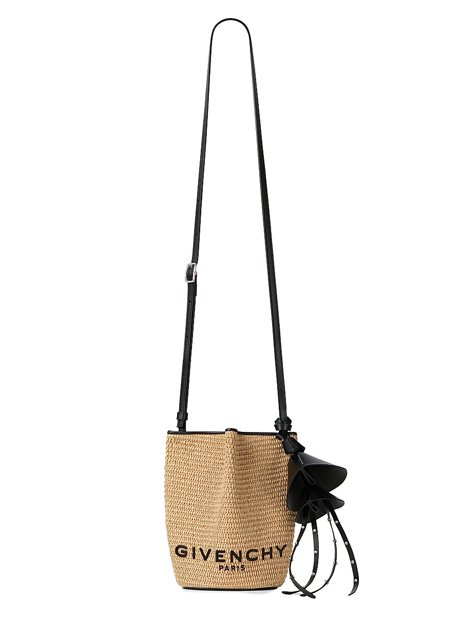 Women's Nano Snap Bucket Bag in Raffia - Natural | Saks Fifth Avenue