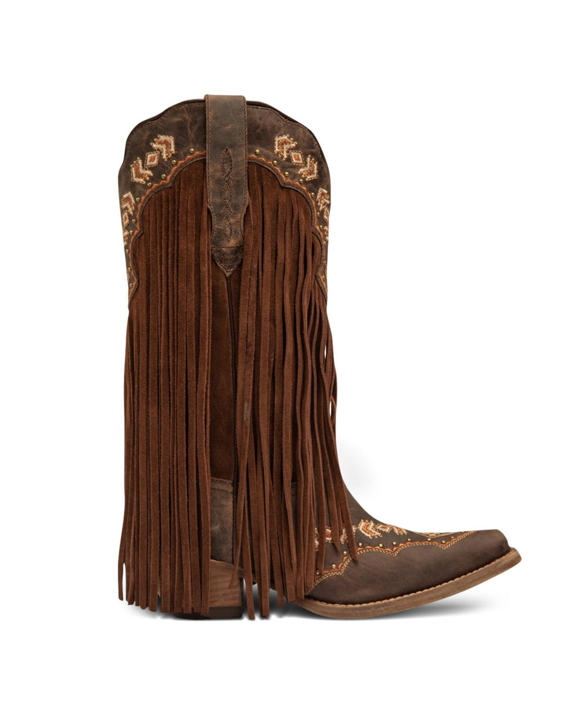 Buck & Brana Franny Leather Cowgirl Boots - Classic Western Style & Comfort By - Honey | Macy's