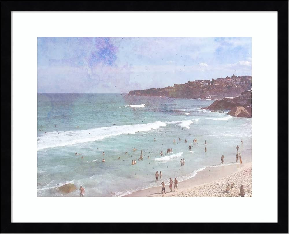 Amanti Art Framed Wall Art Print (21x17) Day at the Beach III by Jennifer Goldberger Framed Poste... | Amazon (US)