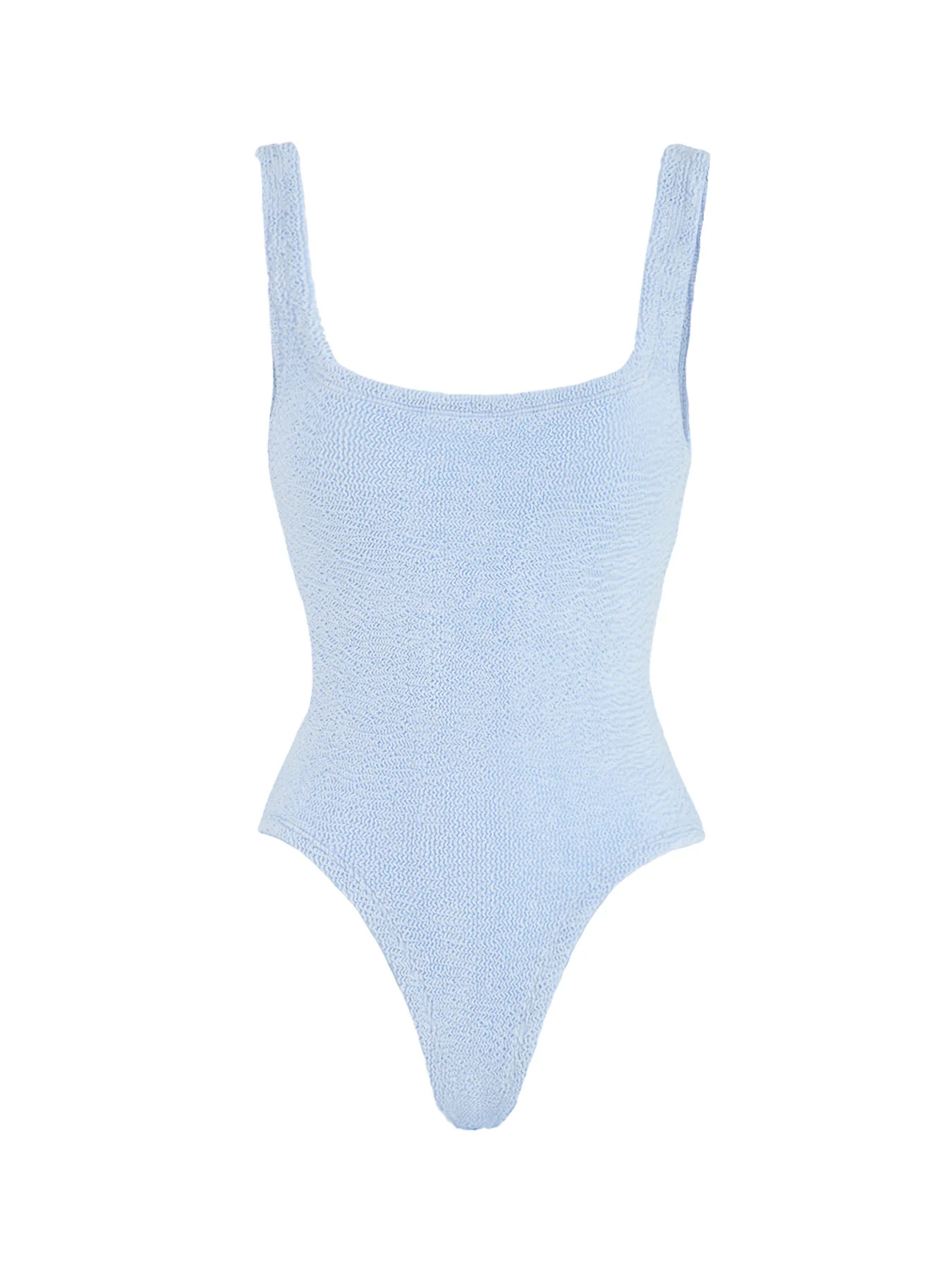 Square Neck Swimsuit Metallic Ice Blue | Fenwick UK