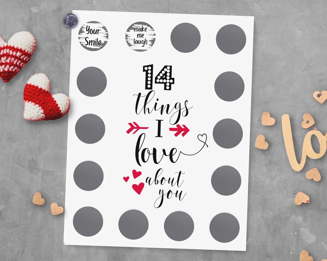 14 Things I Love About You Advent Calendar Valentine's - Etsy | Etsy (US)
