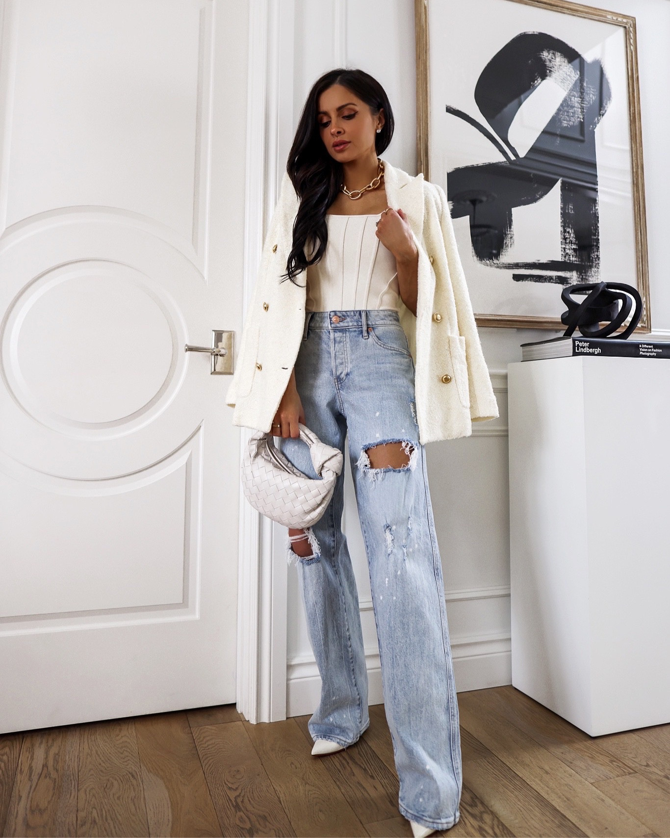 Express spring denim outfit / Valentine’s Day outfit 
Express distressed wide leg denim wearing a 0 - runs large
Express corset top wearing an XS



#LTKSeasonal #LTKstyletip #LTKunder100