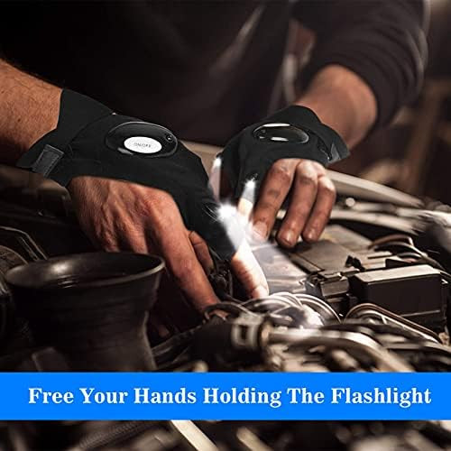 Amazon.com: LED Flashlight Gloves, Gifts for Men Him Dad Boyfriend, Cool Gadget Hands-Free Lights... | Amazon (US)