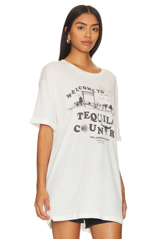 Tequila Country Oversized Tee in White | Revolve Clothing (Global)