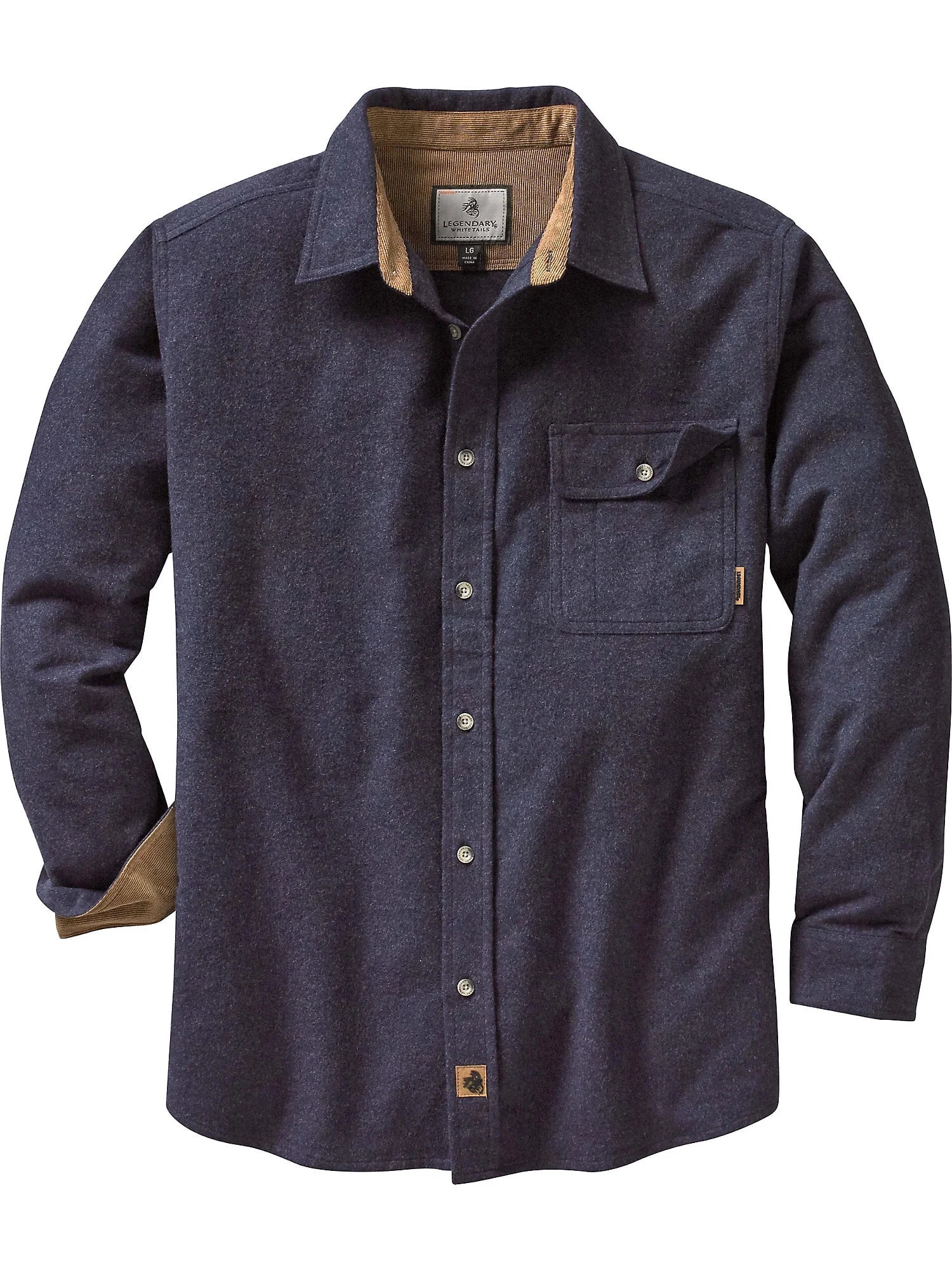 Legendary Whitetails Men's Buck Camp Flannel Shirt Long Sleeve Button Down 100% Cotton | Walmart (US)