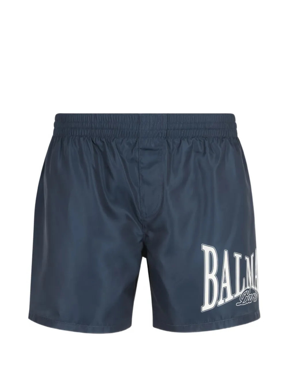 Balmain logo-print swim shorts - Blue | Farfetch Global