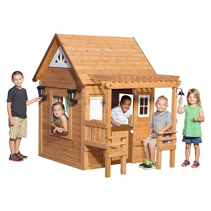 Backyard Discovery Cascade Cedar Playhouse | Amazon (US)