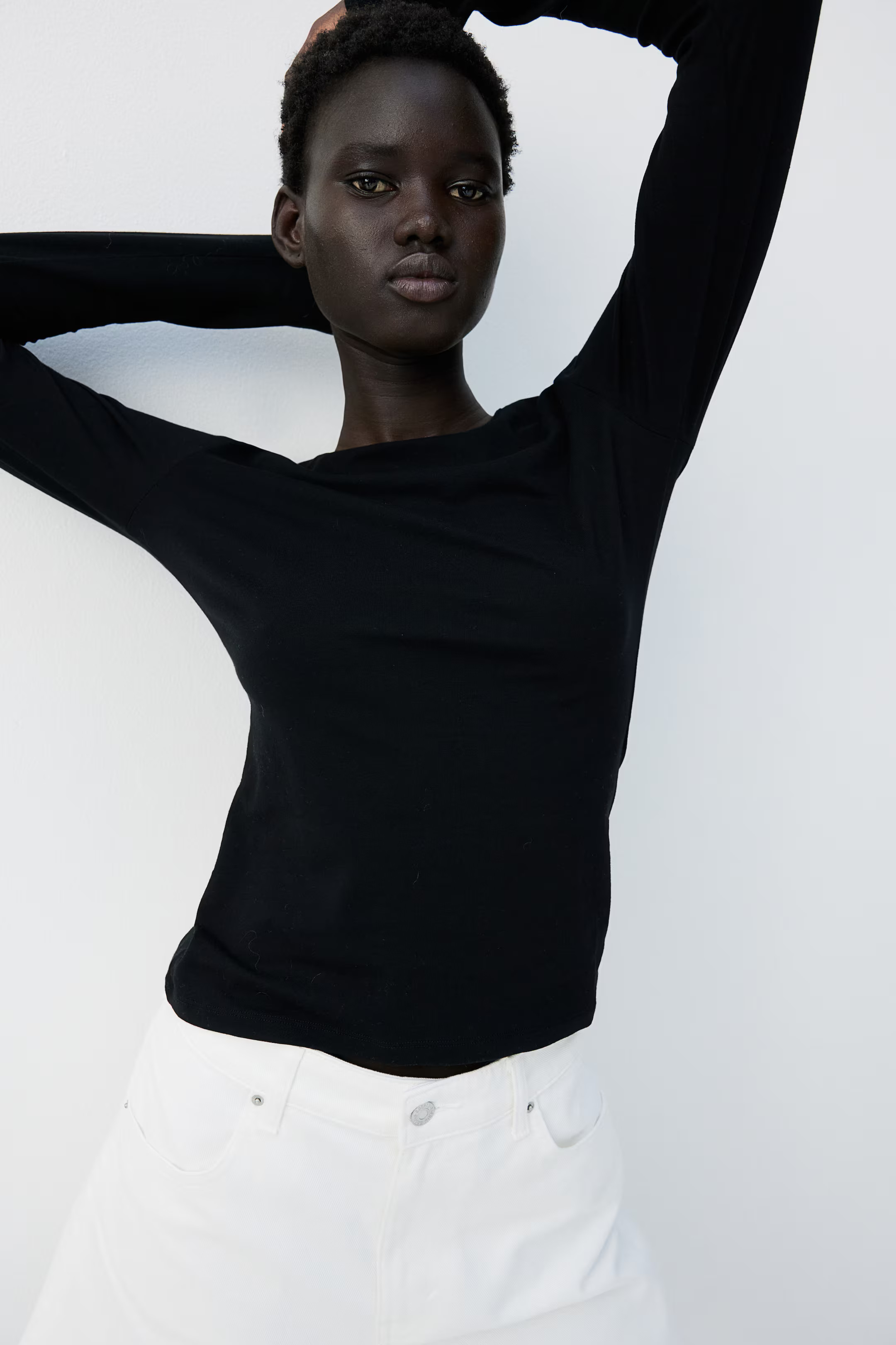 Long-sleeved Jersey Top | H&M (US + CA)