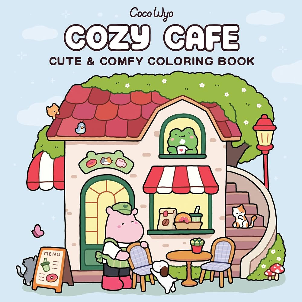 Cozy Cafe: Coloring Book for Adults and Kids (Cozy Spaces Coloring) | Amazon (US)