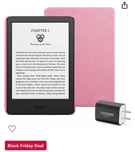 My top Black Friday pick… $80 Kindle 😍 (I ended up getting the pink cover as well.. duh) 

#LTKGiftGuide #LTKCyberWeek #LTKsalealert