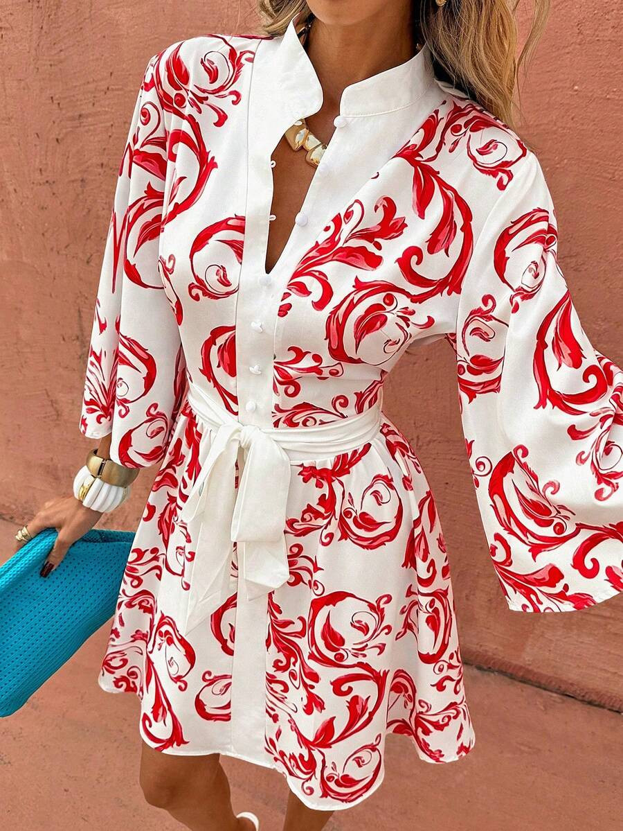 Flora Isola Flora Isola Women's Elegant Tropical Tropical Fashionable Commuterl Vacation Red ... | SHEIN