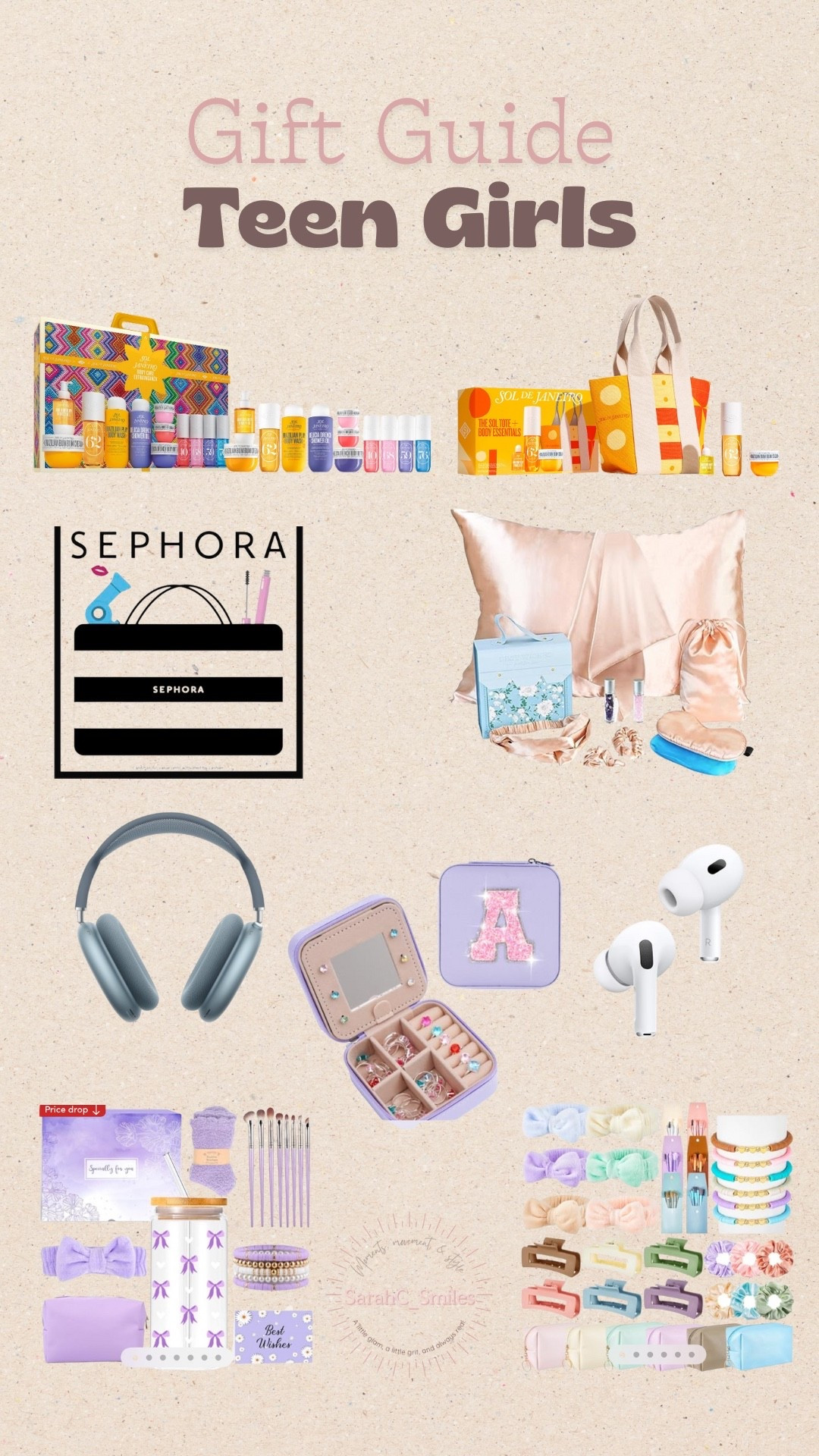 Gift guide for the teen girl in your life. You can never go wrong with Sephora gift cards or really anything from there. Silk pillow cases and hair clips or maybe even electronics. I know my daughter has her eyes on the lotion sets!

#LTKKids #LTKFindsUnder100 #LTKGiftGuide