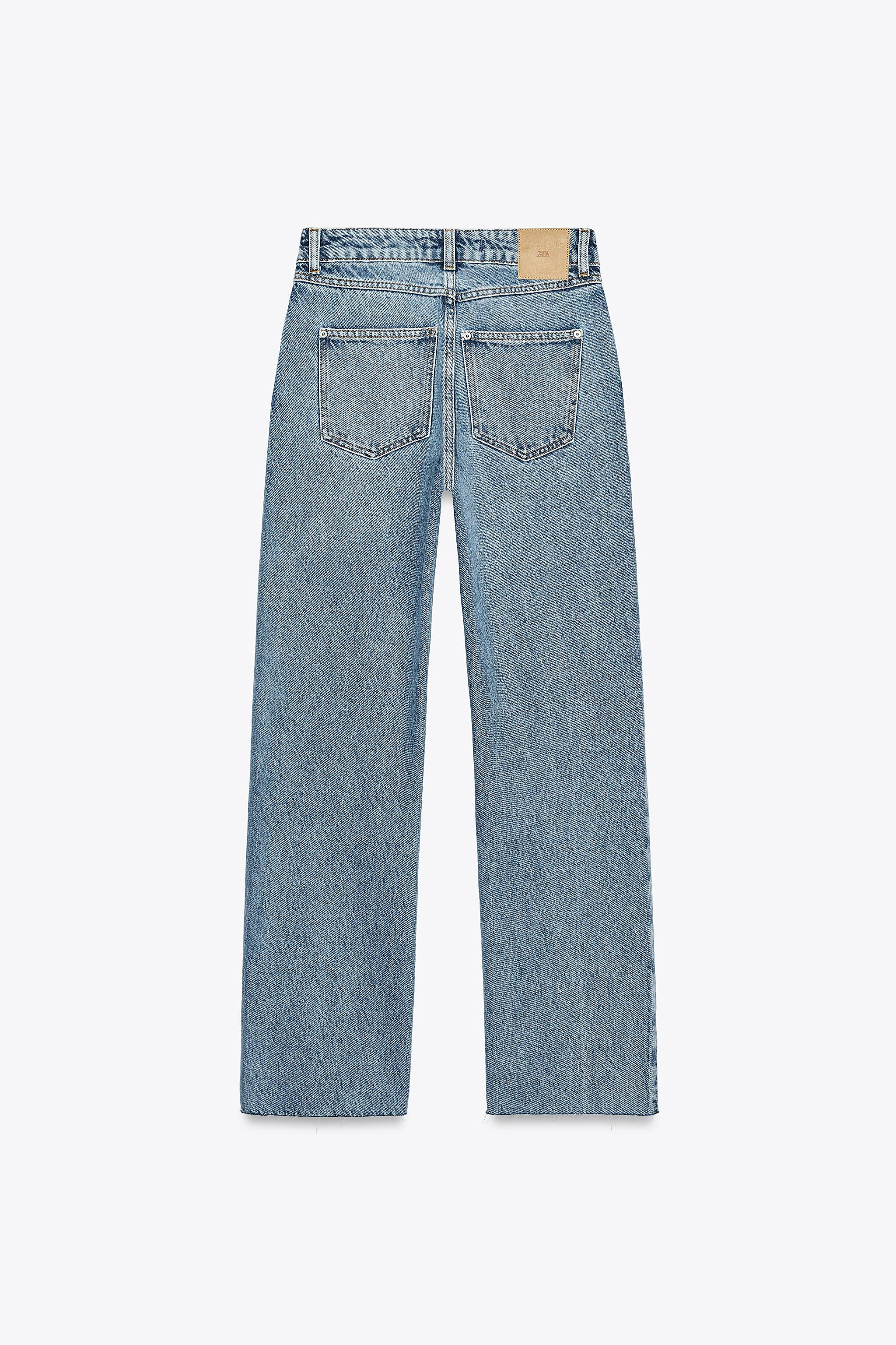 HIGH-WAIST - STRAIGHT LEG - ANKLE-LENGTH - RIGIDHigh-waist ankle-length jeans with five pockets. ... | Zara UK